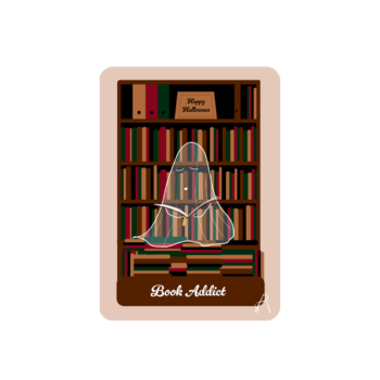 Carte « Ghost Reader, le fantôme Book Lover »